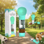 BOTELLA PORTATIL 4 EN 1 MULTIFUNCIONAL PARA MASCOTAS