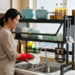 RACK ESCURRIDOR CON TAPA 85 CM