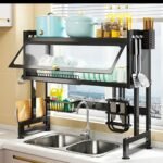 RACK ESCURRIDOR CON TAPA 85 CM